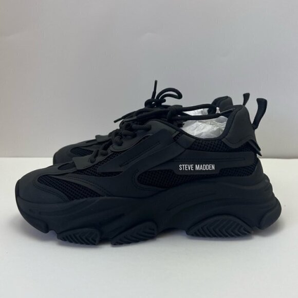 Steve Madden - Women Possession Sneakers - Black. Size: 9.5. NIB - Picture 3 of 16